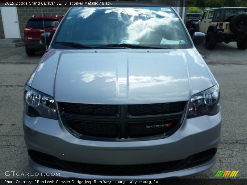 Billet Silver Metallic / Black 2015 Dodge Grand Caravan SE
