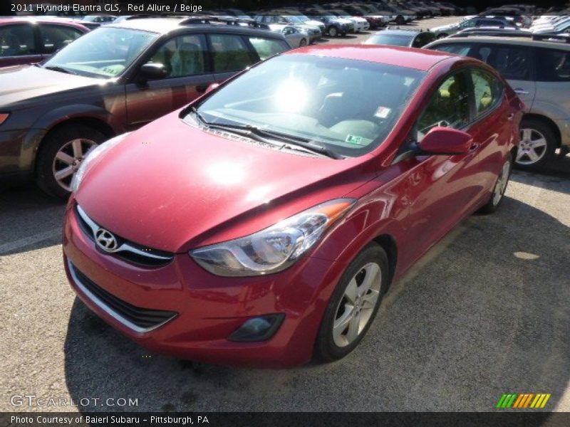 Red Allure / Beige 2011 Hyundai Elantra GLS