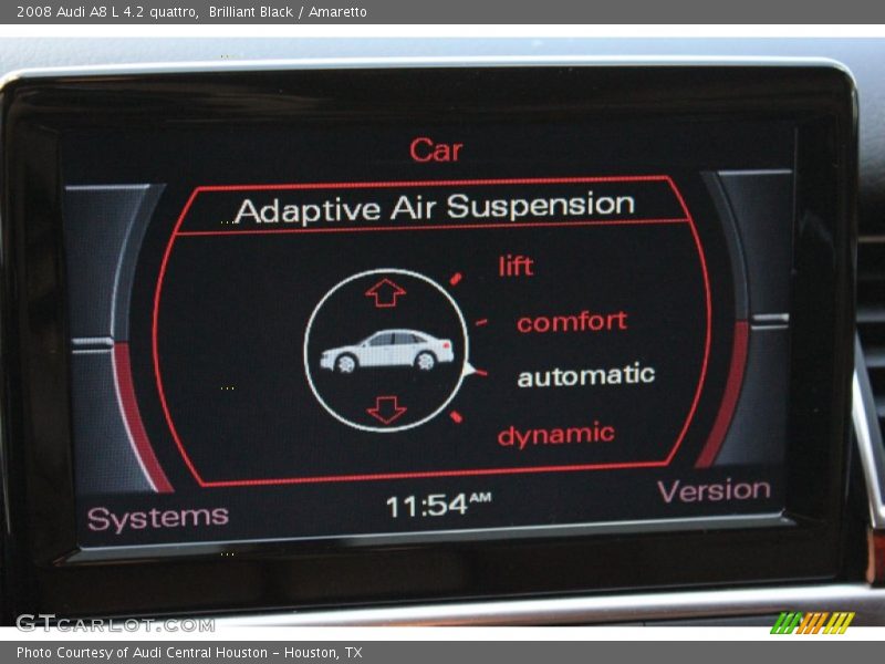 Brilliant Black / Amaretto 2008 Audi A8 L 4.2 quattro