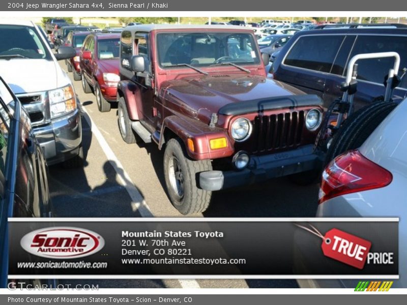 Sienna Pearl / Khaki 2004 Jeep Wrangler Sahara 4x4