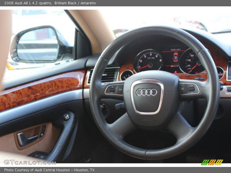 Brilliant Black / Amaretto 2008 Audi A8 L 4.2 quattro