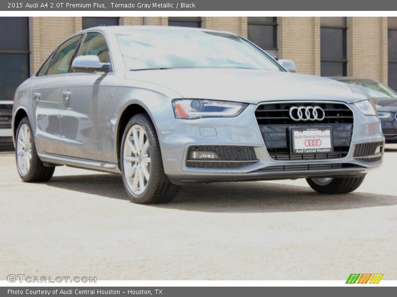 Tornado Gray Metallic / Black 2015 Audi A4 2.0T Premium Plus