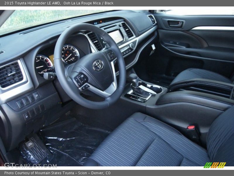  2015 Highlander LE AWD Black Interior