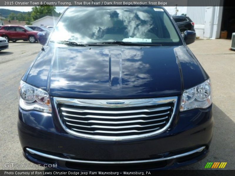 True Blue Pearl / Dark Frost Beige/Medium Frost Beige 2015 Chrysler Town & Country Touring