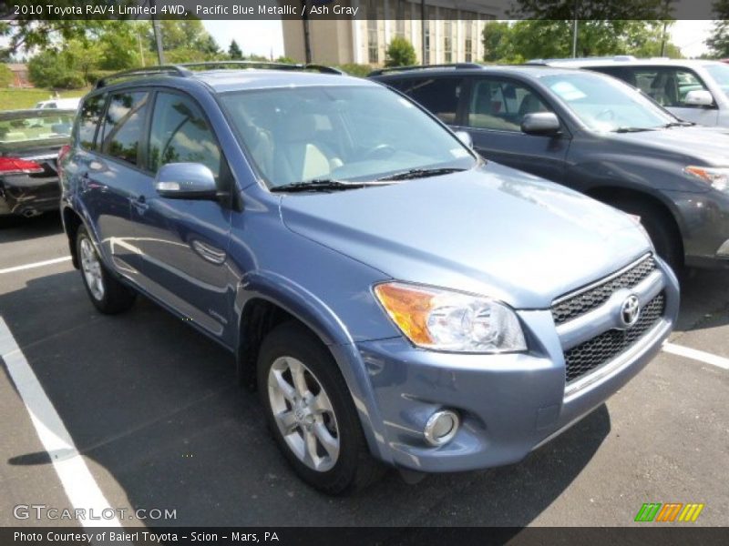 Pacific Blue Metallic / Ash Gray 2010 Toyota RAV4 Limited 4WD