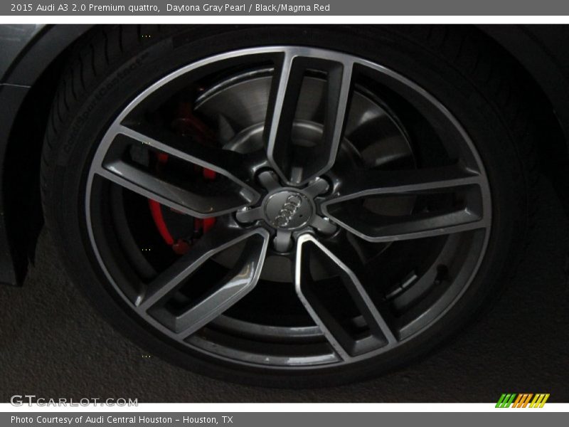 Daytona Gray Pearl / Black/Magma Red 2015 Audi A3 2.0 Premium quattro