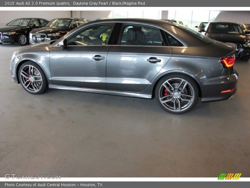 Daytona Gray Pearl / Black/Magma Red 2015 Audi A3 2.0 Premium quattro