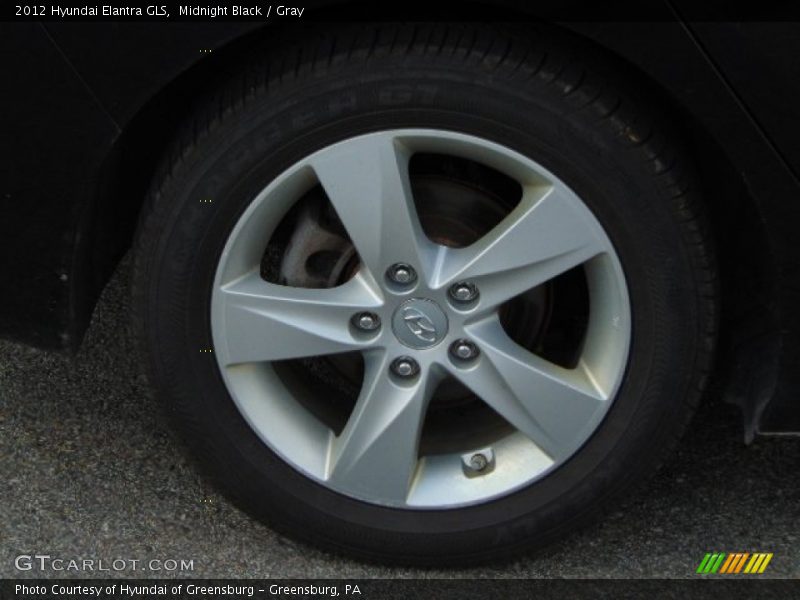 Midnight Black / Gray 2012 Hyundai Elantra GLS