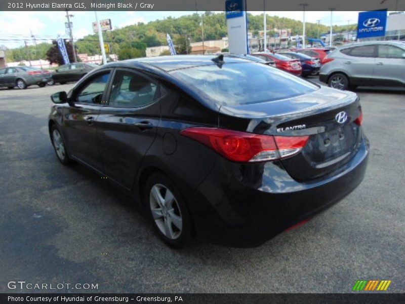 Midnight Black / Gray 2012 Hyundai Elantra GLS