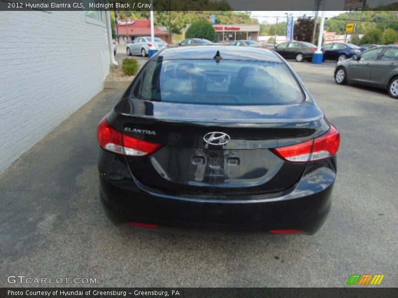 Midnight Black / Gray 2012 Hyundai Elantra GLS