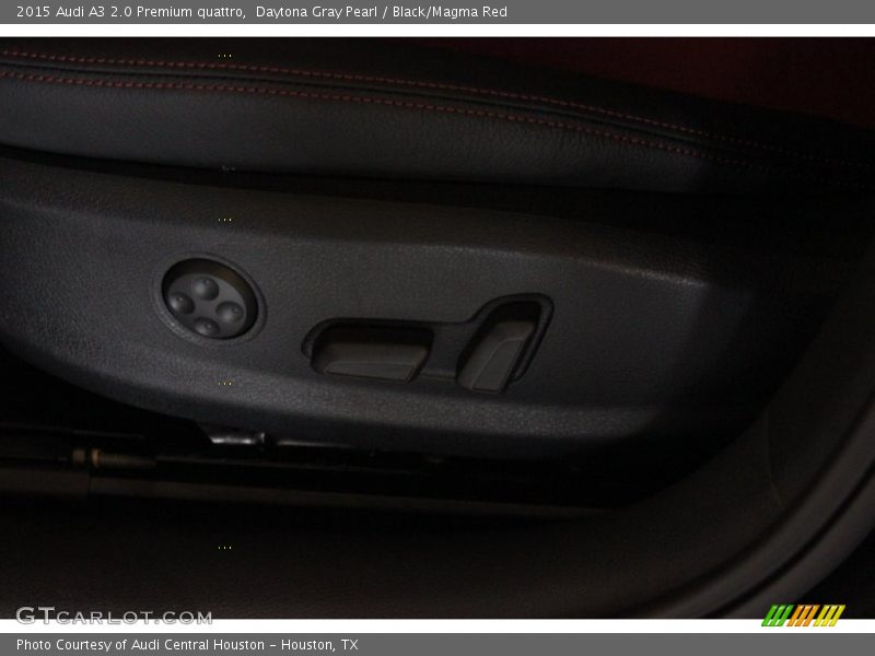 Daytona Gray Pearl / Black/Magma Red 2015 Audi A3 2.0 Premium quattro