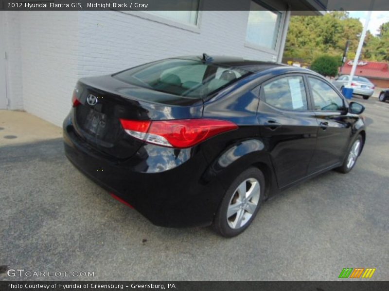 Midnight Black / Gray 2012 Hyundai Elantra GLS