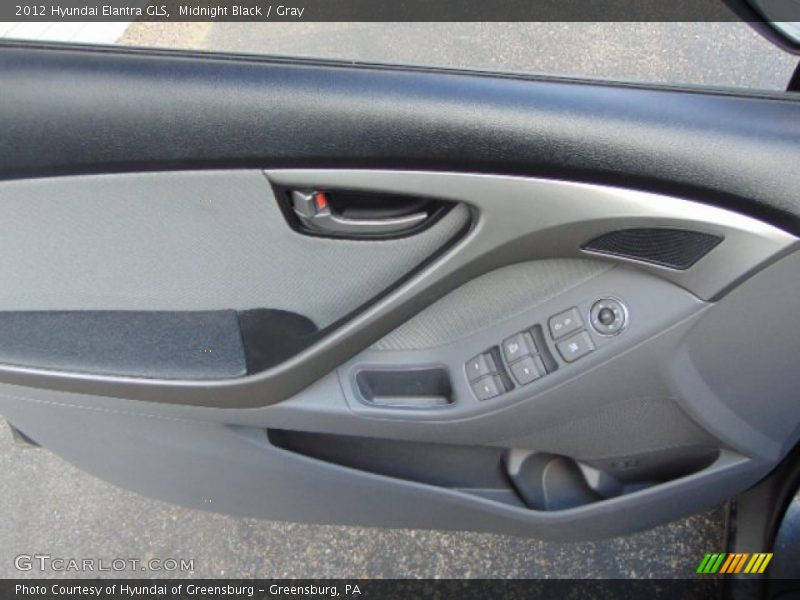 Midnight Black / Gray 2012 Hyundai Elantra GLS