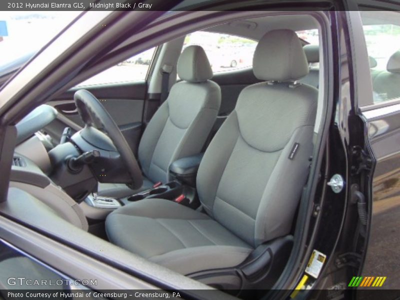 Midnight Black / Gray 2012 Hyundai Elantra GLS
