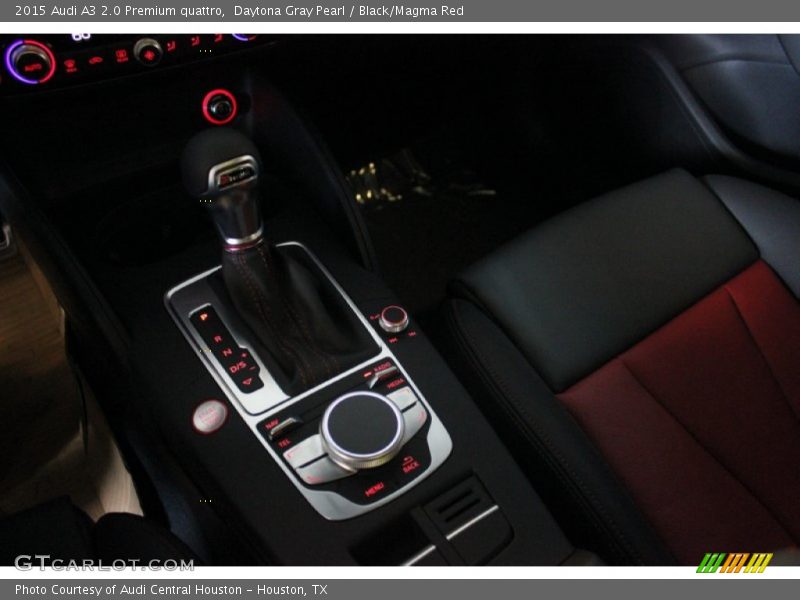 Daytona Gray Pearl / Black/Magma Red 2015 Audi A3 2.0 Premium quattro