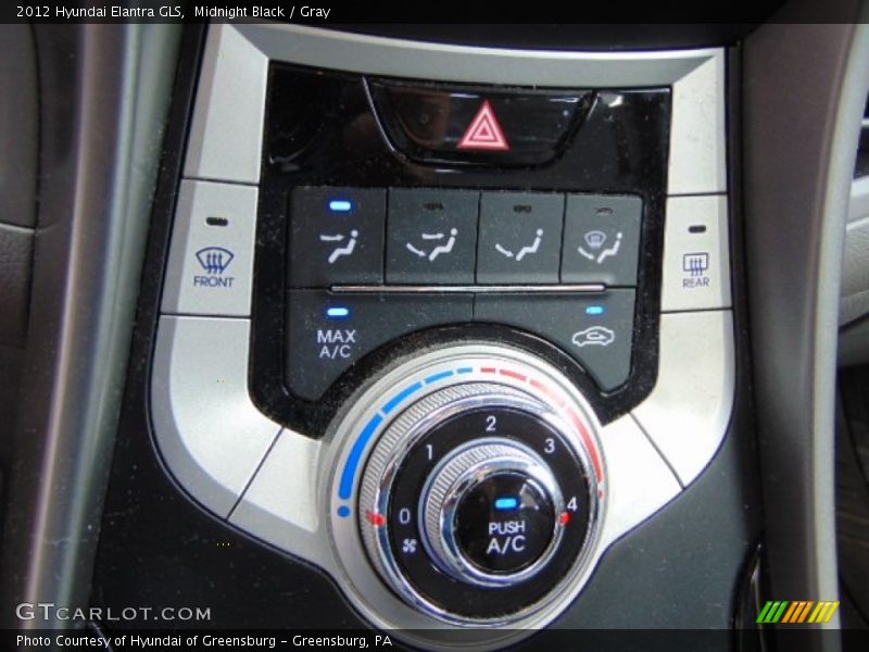 Midnight Black / Gray 2012 Hyundai Elantra GLS