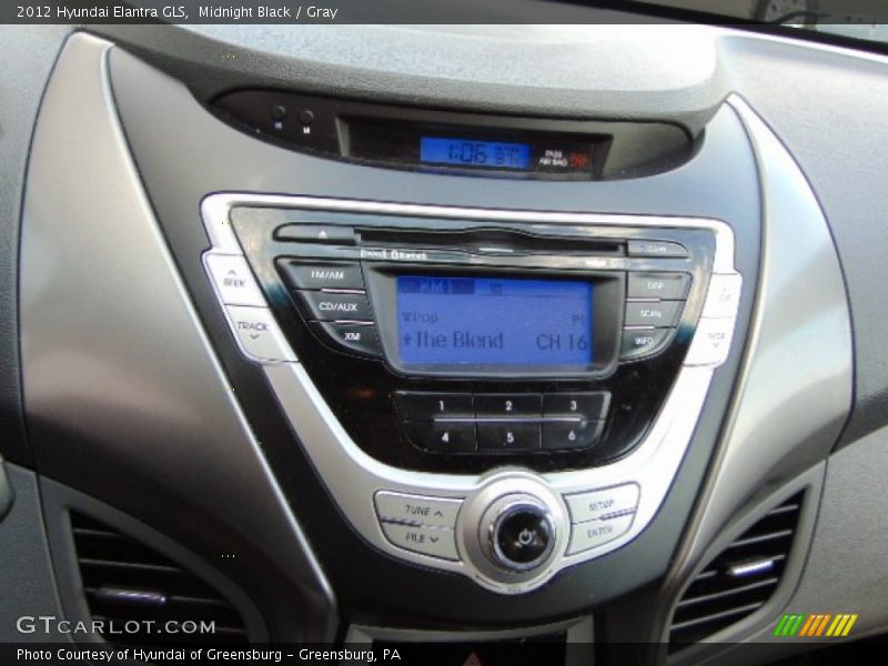 Midnight Black / Gray 2012 Hyundai Elantra GLS