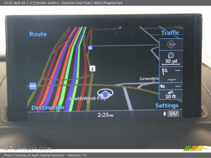 Daytona Gray Pearl / Black/Magma Red 2015 Audi A3 2.0 Premium quattro