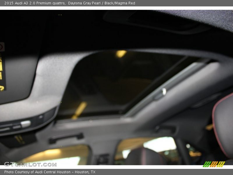 Daytona Gray Pearl / Black/Magma Red 2015 Audi A3 2.0 Premium quattro