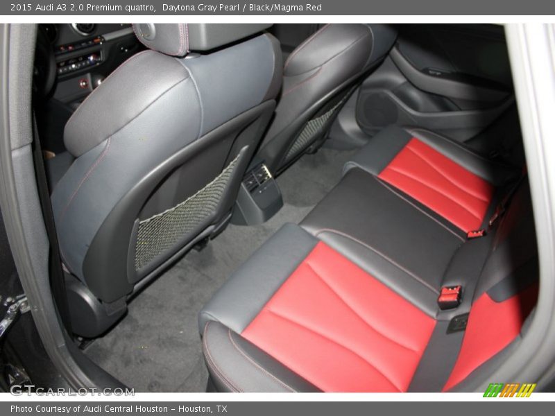 Daytona Gray Pearl / Black/Magma Red 2015 Audi A3 2.0 Premium quattro