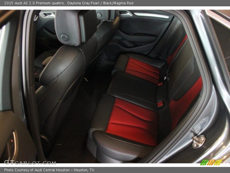 Daytona Gray Pearl / Black/Magma Red 2015 Audi A3 2.0 Premium quattro