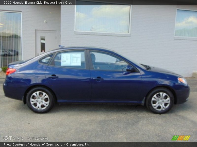 Regatta Blue / Gray 2010 Hyundai Elantra GLS