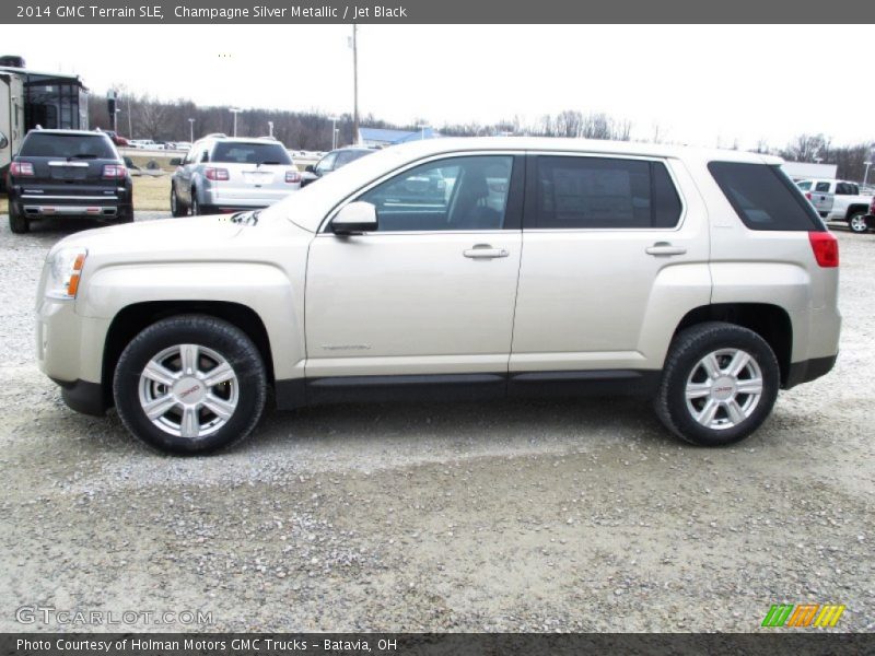 Champagne Silver Metallic / Jet Black 2014 GMC Terrain SLE