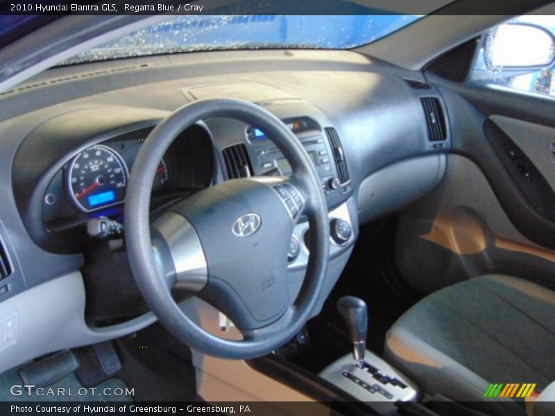Regatta Blue / Gray 2010 Hyundai Elantra GLS