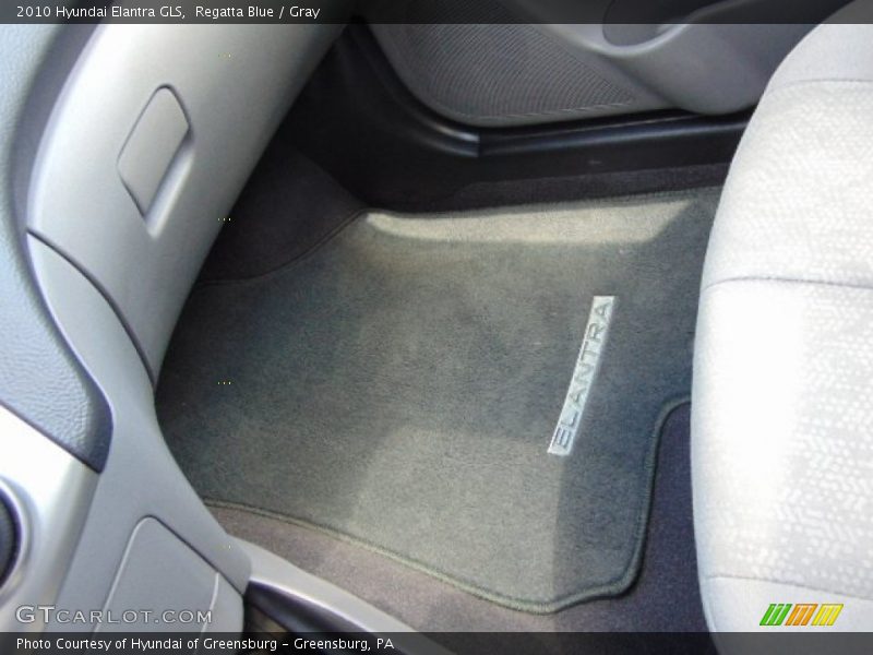 Regatta Blue / Gray 2010 Hyundai Elantra GLS
