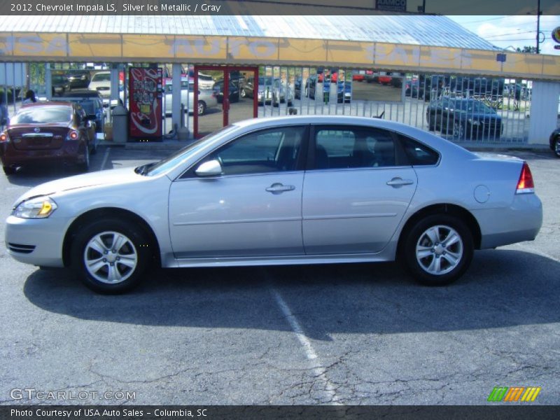 Silver Ice Metallic / Gray 2012 Chevrolet Impala LS