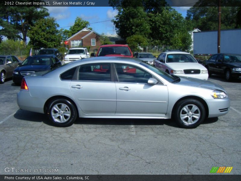 Silver Ice Metallic / Gray 2012 Chevrolet Impala LS