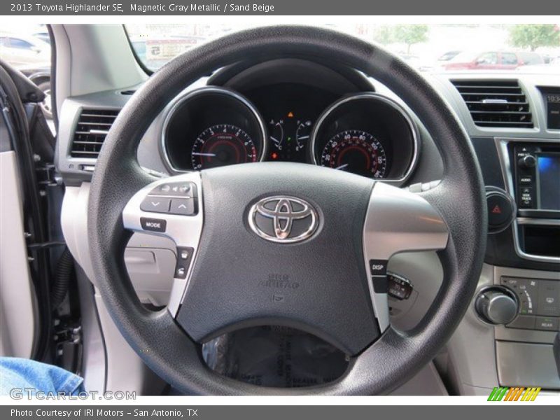 Magnetic Gray Metallic / Sand Beige 2013 Toyota Highlander SE