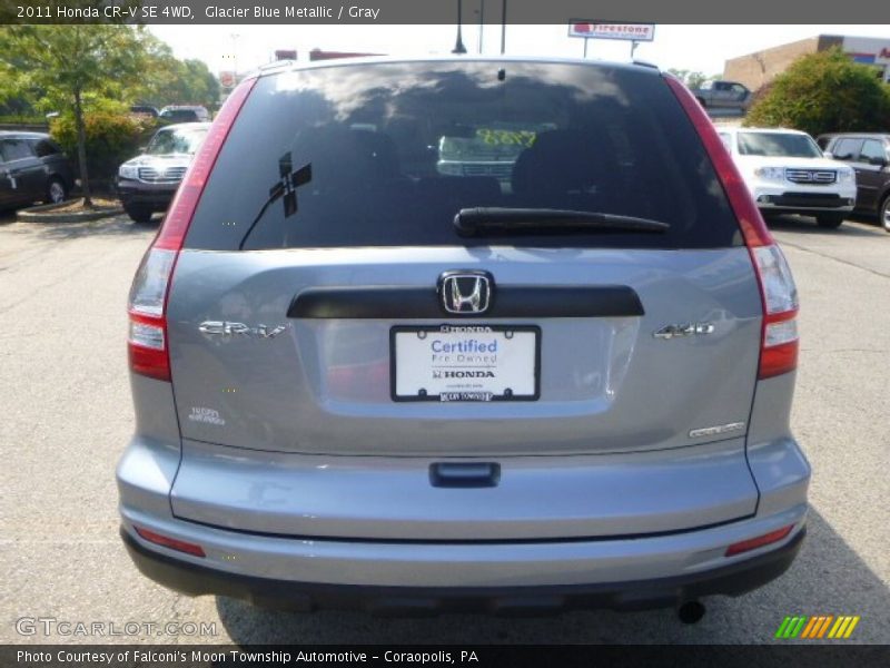 Glacier Blue Metallic / Gray 2011 Honda CR-V SE 4WD