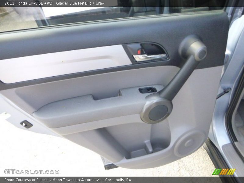 Glacier Blue Metallic / Gray 2011 Honda CR-V SE 4WD