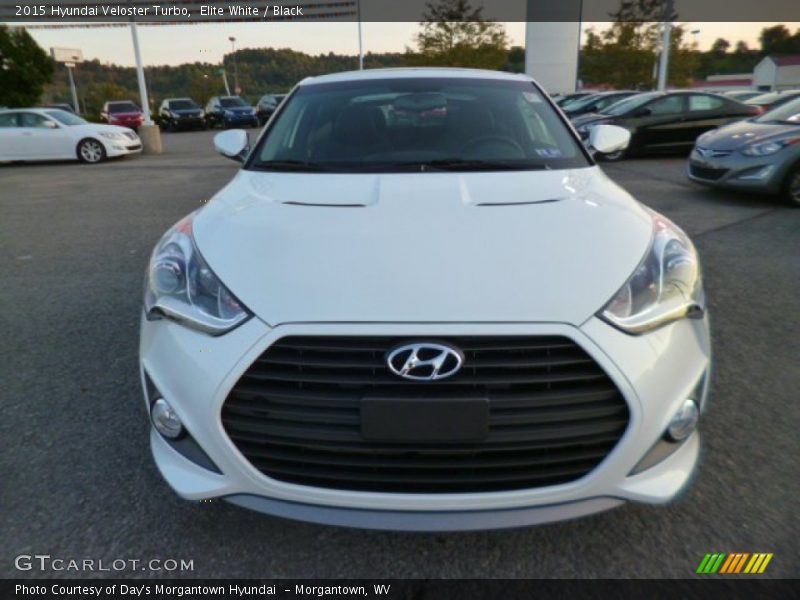 Elite White / Black 2015 Hyundai Veloster Turbo