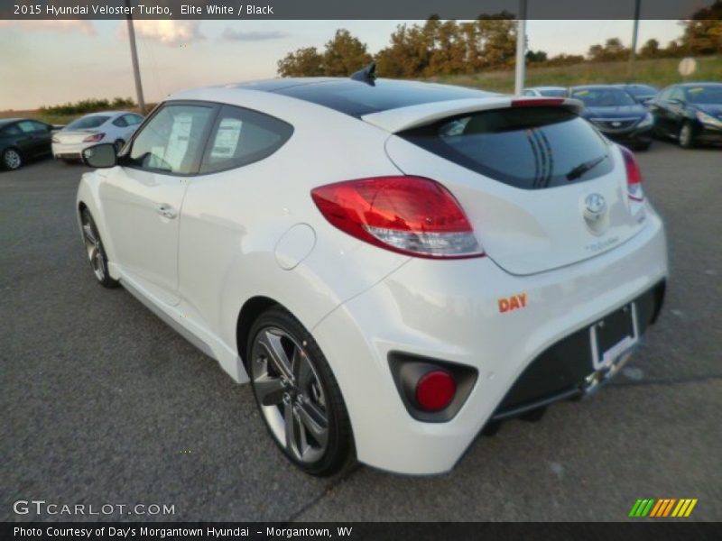 Elite White / Black 2015 Hyundai Veloster Turbo