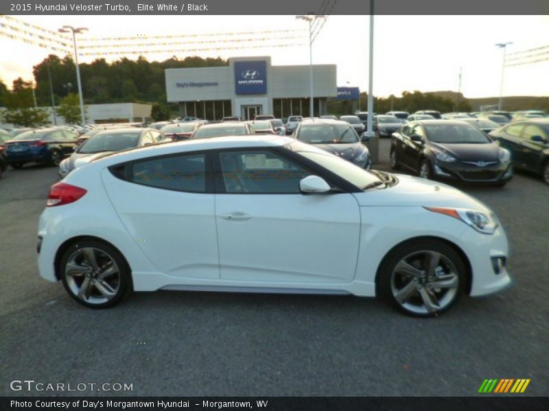 Elite White / Black 2015 Hyundai Veloster Turbo