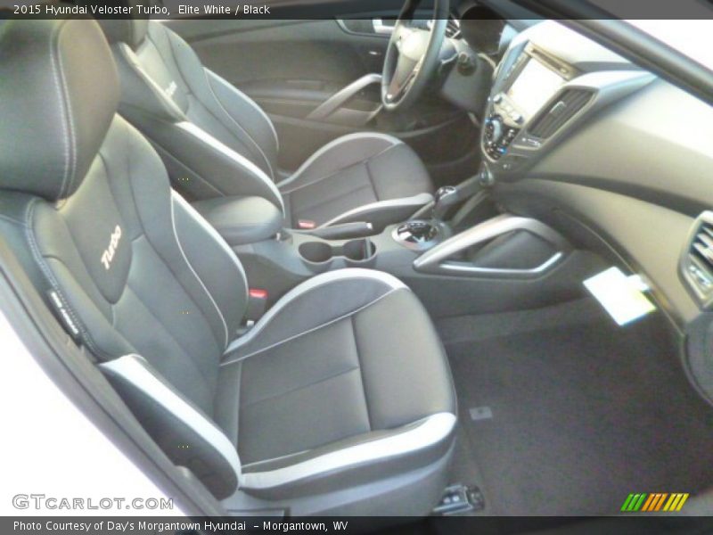Elite White / Black 2015 Hyundai Veloster Turbo