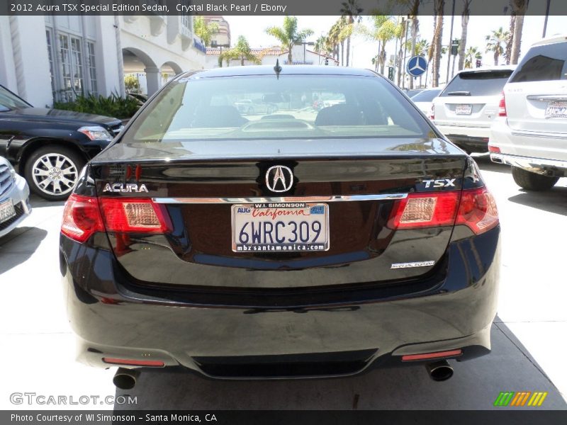 Crystal Black Pearl / Ebony 2012 Acura TSX Special Edition Sedan