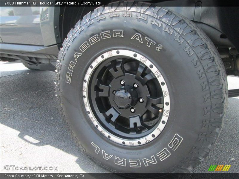 Boulder Gray Metallic / Ebony Black 2008 Hummer H3