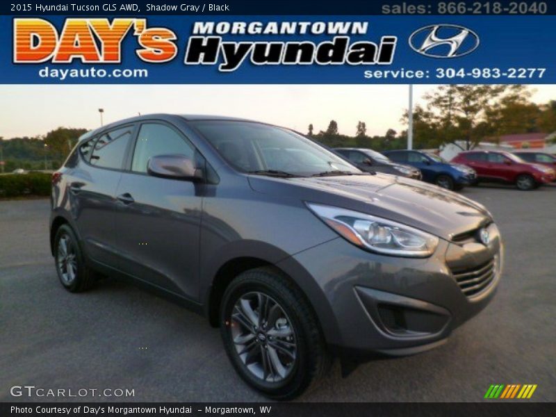 Shadow Gray / Black 2015 Hyundai Tucson GLS AWD