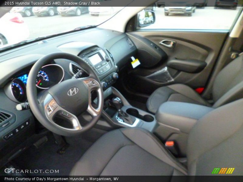 Shadow Gray / Black 2015 Hyundai Tucson GLS AWD