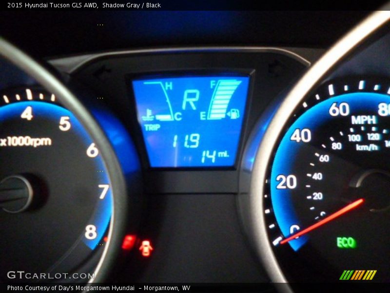 Shadow Gray / Black 2015 Hyundai Tucson GLS AWD