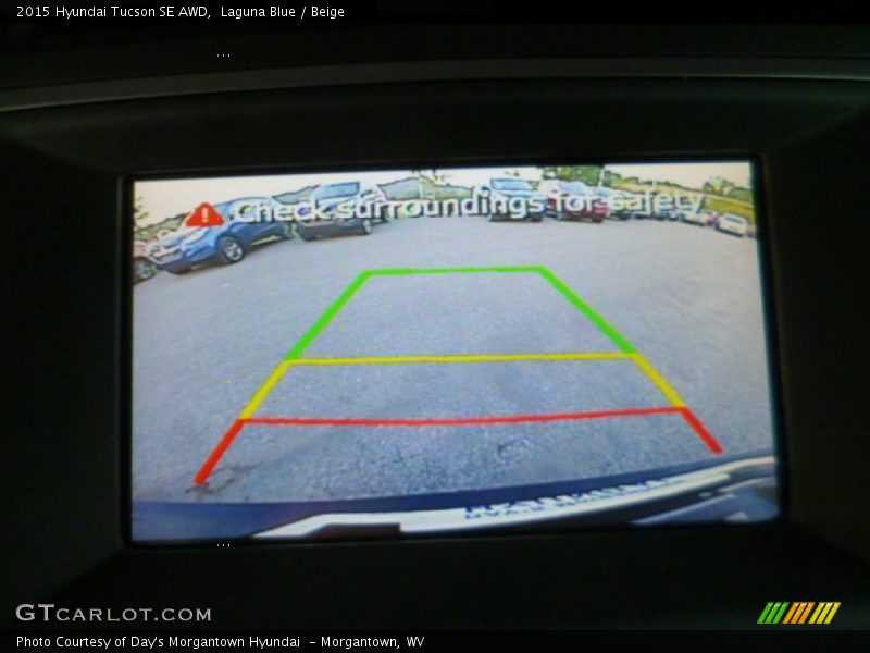 Laguna Blue / Beige 2015 Hyundai Tucson SE AWD