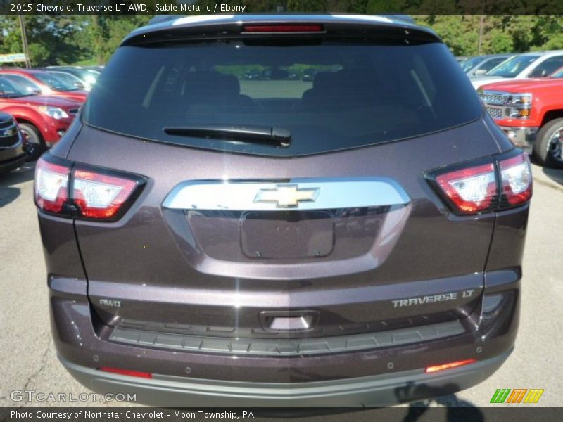 Sable Metallic / Ebony 2015 Chevrolet Traverse LT AWD