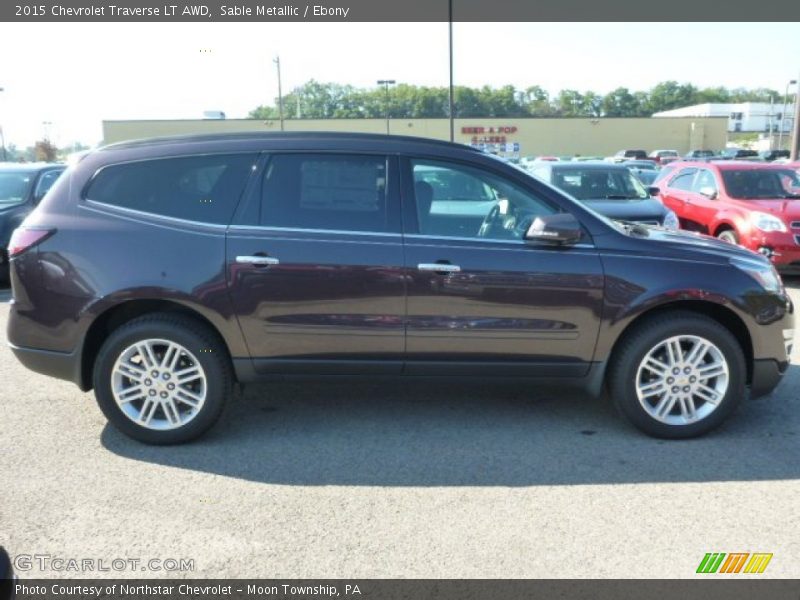 Sable Metallic / Ebony 2015 Chevrolet Traverse LT AWD