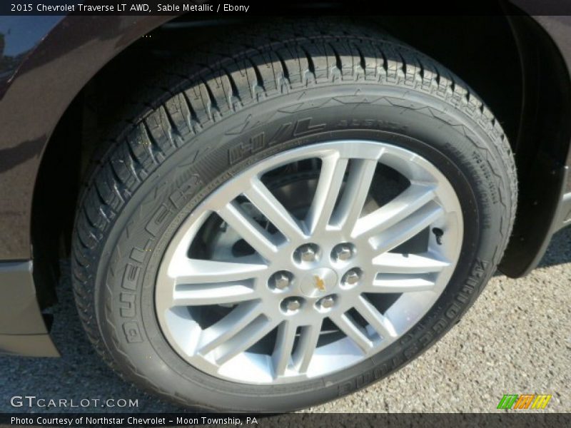 Sable Metallic / Ebony 2015 Chevrolet Traverse LT AWD