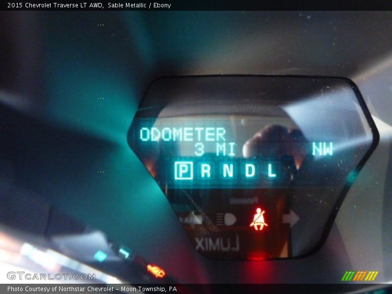 Sable Metallic / Ebony 2015 Chevrolet Traverse LT AWD