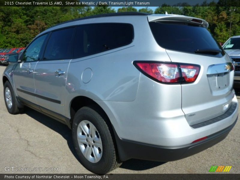 Silver Ice Metallic / Dark Titanium/Light Titanium 2015 Chevrolet Traverse LS AWD