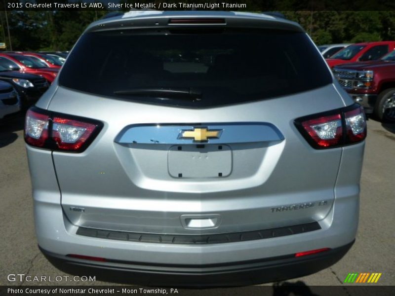 Silver Ice Metallic / Dark Titanium/Light Titanium 2015 Chevrolet Traverse LS AWD
